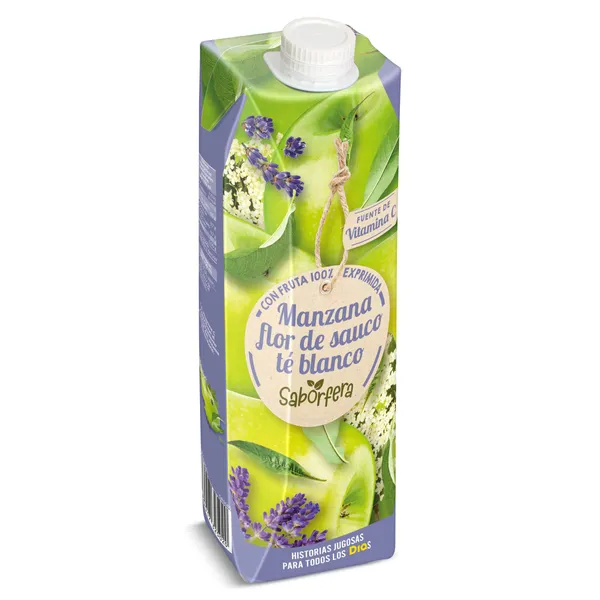 Zumo de manzana y té blanco Dia Saborfera 1 L 3