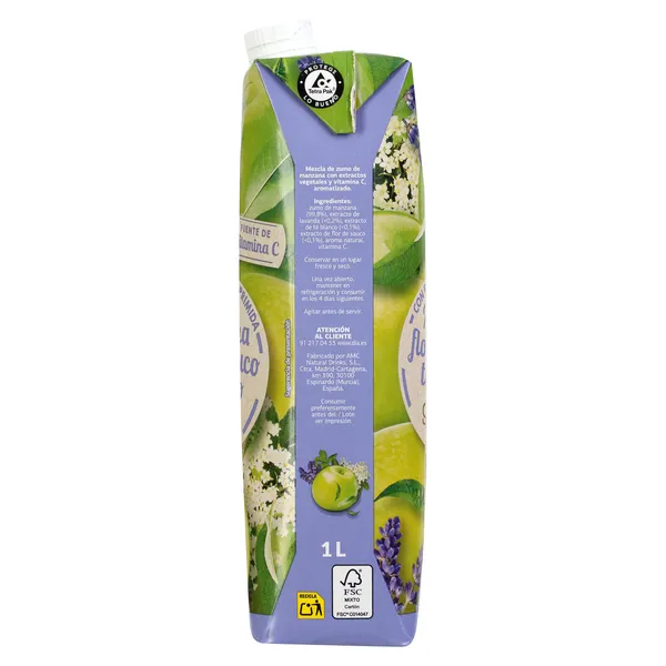 Zumo de manzana y té blanco Dia Saborfera 1 L 4