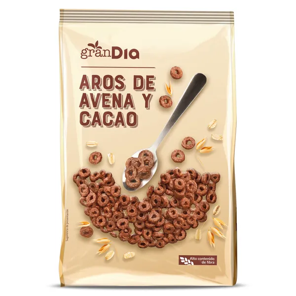 Aros de avena y cacao Gran Dia 400 g 2