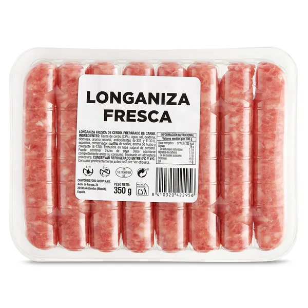Longaniza estilo frankfurt Campofrío 350 g 3