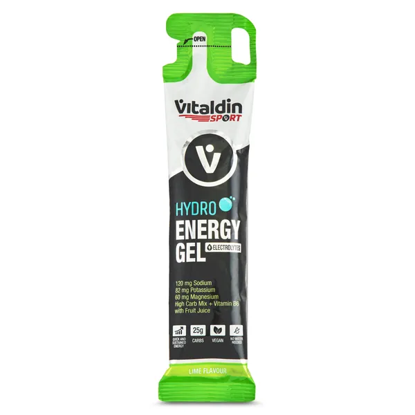 Gel energético electrolitos sabor lima Vitaldin caja 3 x 55 ml 3