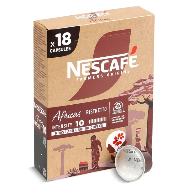 Cápsulas de café Áfricas Farmers Origins 18 unidades