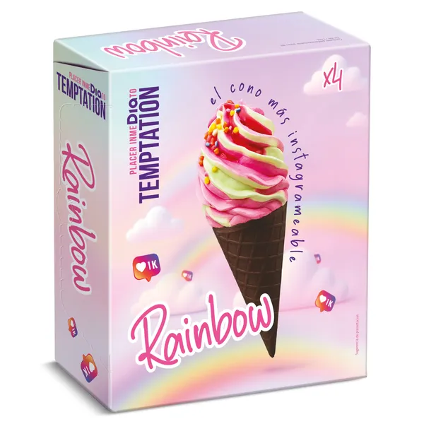 Conos arcoiris Dia Temptation 4 x 71 g 3