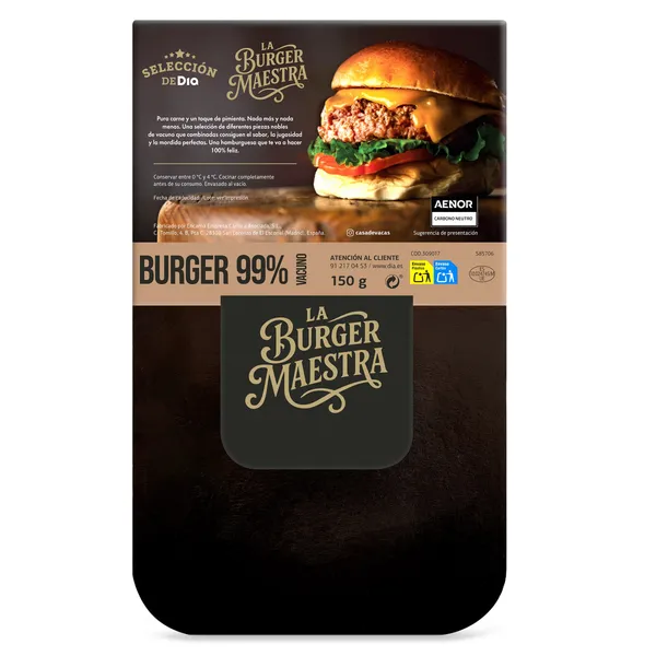 Burger Maestra 99% Selección de Dia 150 g 3