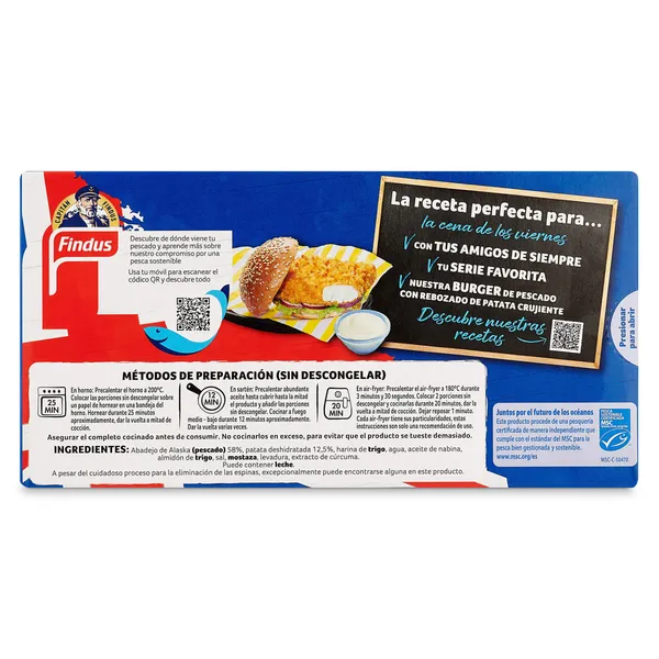 Burger de pescado MSC Findus 270 g 4