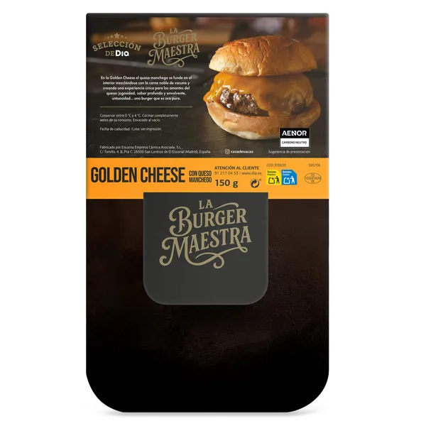Burger Maestra golden cheese Selección de Dia 150 g 3