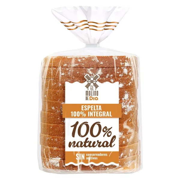 Pan de molde espelta integral El Molino de Dia 400 g 2