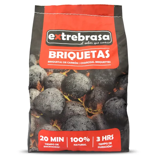 Bolsa de briquetas de carbón Doña Ana 3 Kg 2