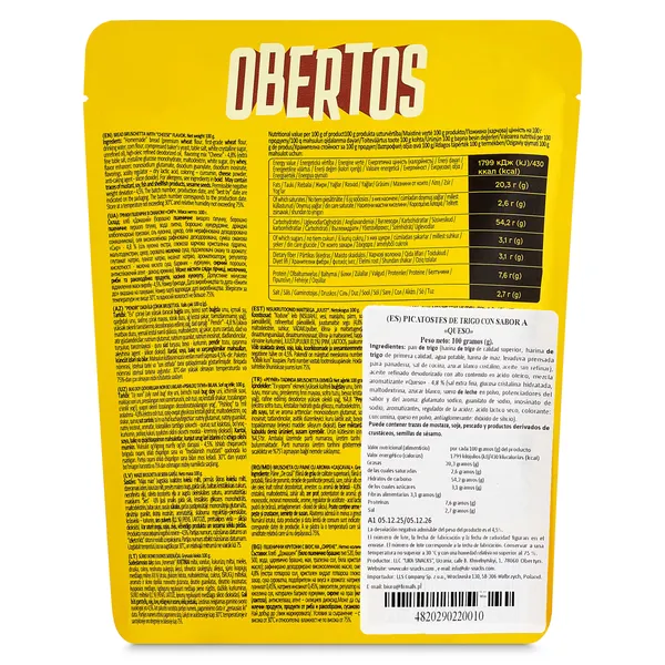 Tostas sabor queso 100 g 3