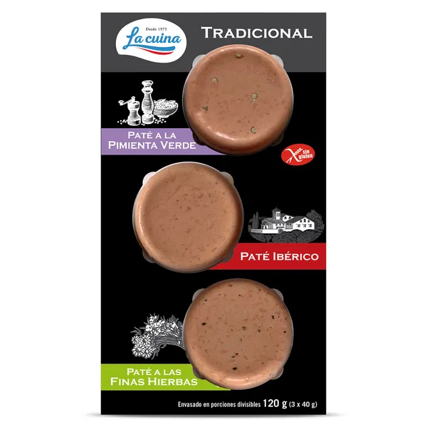 Tabla de patés Tradicional La cuina 120 g
