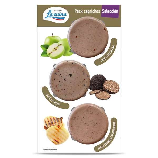 Tabla de patés selección Caprichos La cuina 120 g