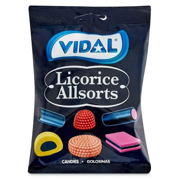 Golosinas surtidas licorice allsorts Vidal 90 g 2