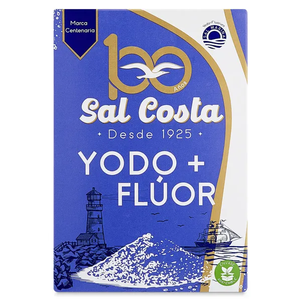 Sal marina con yodo y flúor Costa 1 Kg 2