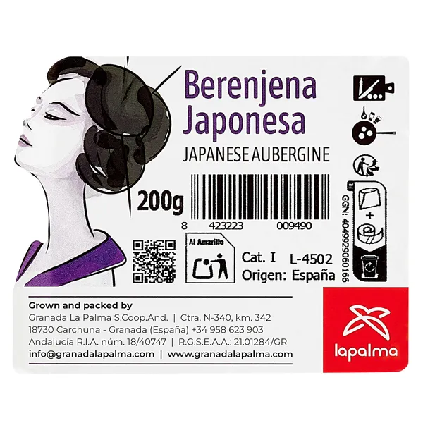Berenjena japonesa bolsa 200 g 3