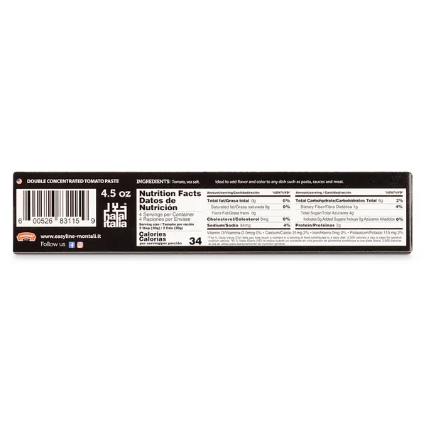 Pasta de tomate doble concentrado Montali 128 g 4