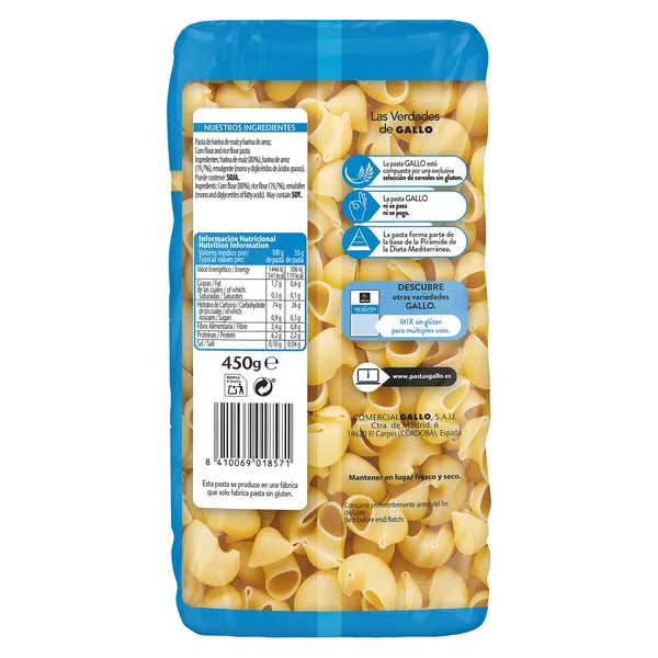 Tiburones sin gluten Gallo 450 g 2