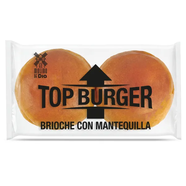 Pan de hamburguesa brioche El Molino de Dia 150 g 2