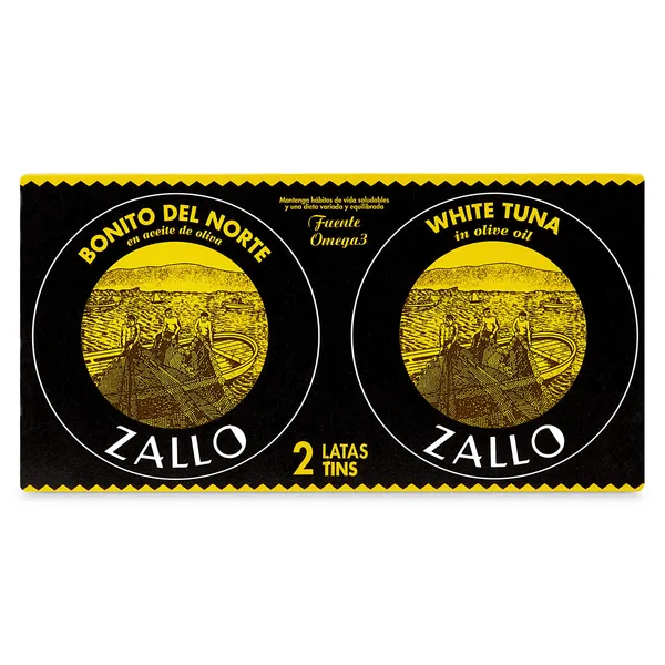 Bonito del norte en aceite de oliva Zallo 2 x 52 g 2
