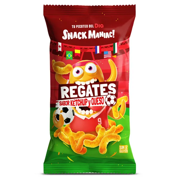 Regates sabor ketchup y queso Dia Snack Maniac 120 g 2