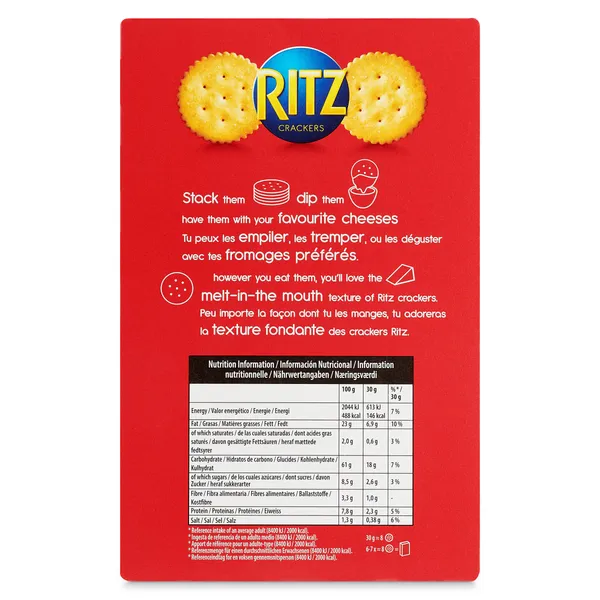 Galletas crackers saladas Ritz caja 200 g 3