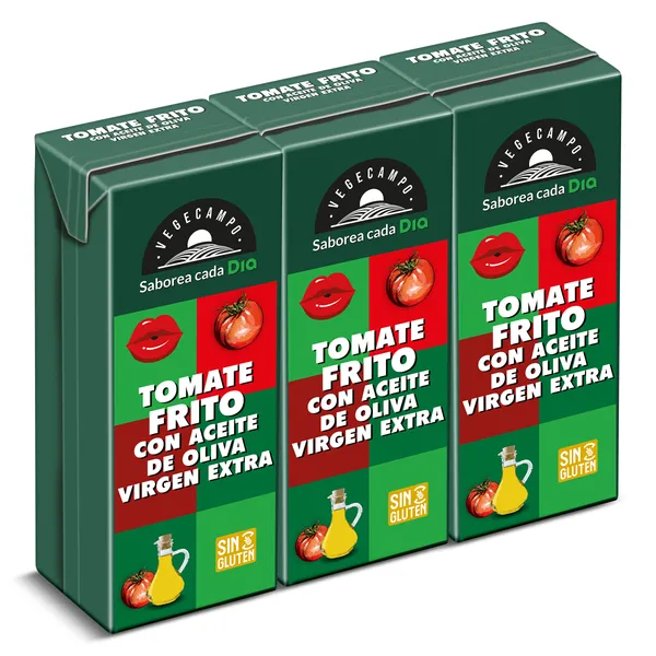 Tomate frito con aceite de oliva Dia Vegecampo 3 x 215 g 3