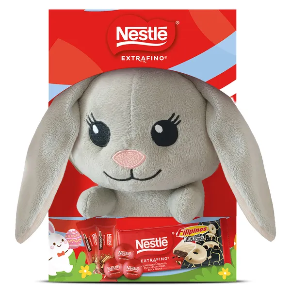 Chocolatinas + peluche conejo de Pascua Nestlé 142 g 2