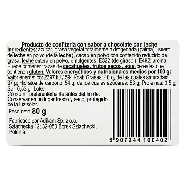 Conejo de Pascua de chocolate con leche 80 g 3