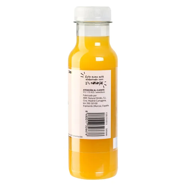 Zumo de naranja 100% exprimido sin pulpa Dia Saborfera 330 ml 4
