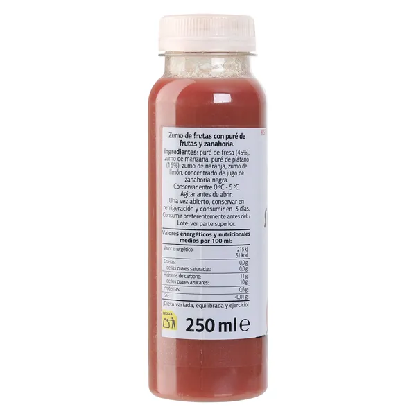 Smoothie fresa y plátano Dia Saborfera 250 ml 3