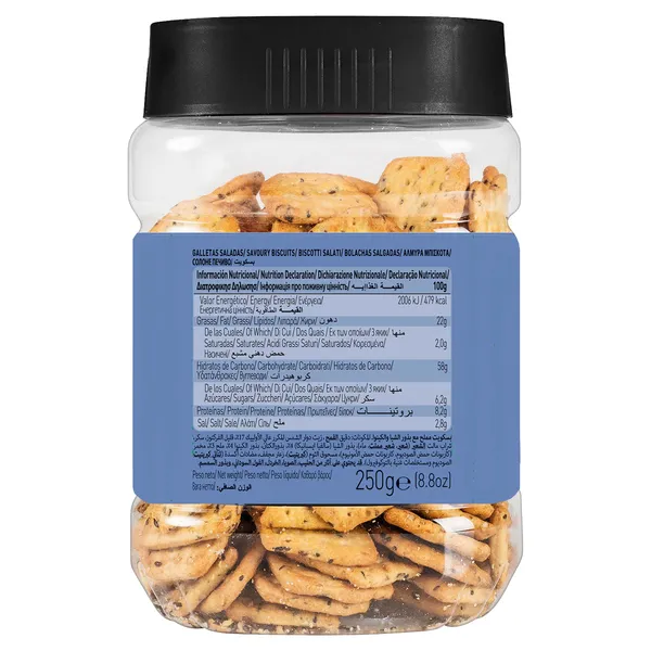 Galletas saladas con quinoa y chía Gullón 250 g 4