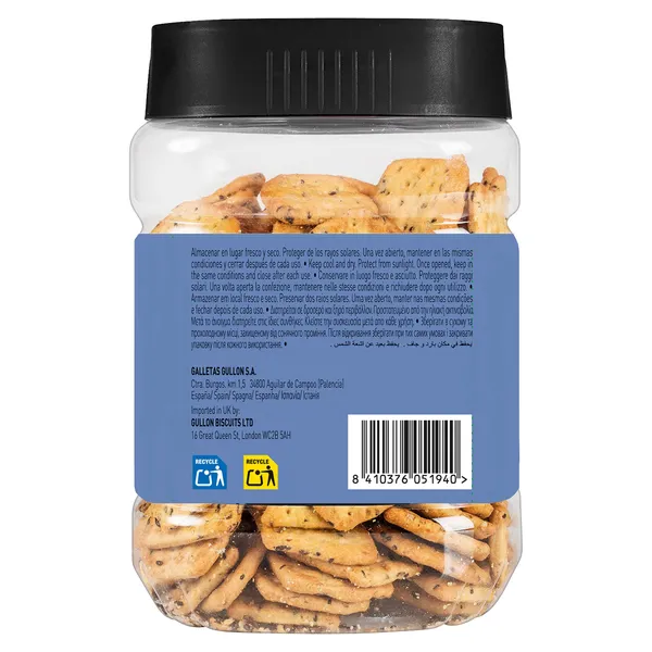 Galletas saladas con quinoa y chía Gullón 250 g 5