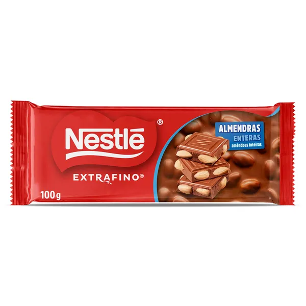 Chocolate con leche con almendras enteras Nestlé 100 g 2