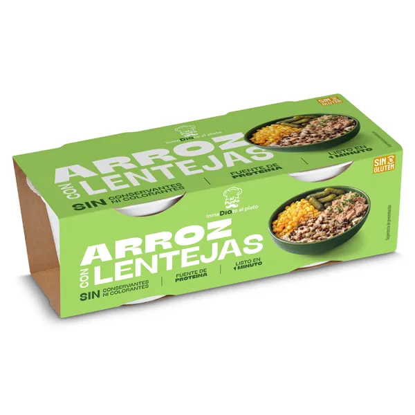 Vasos de arroz con lentejas Dia Al Punto 2 x 150 g 3