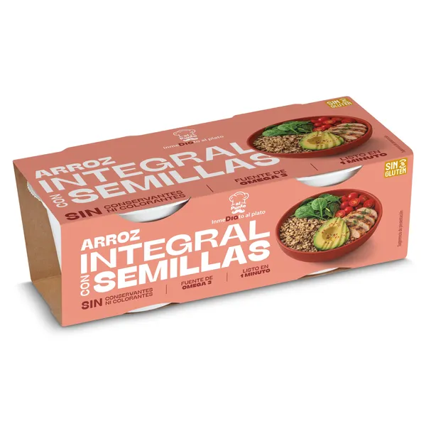 Vasos de arroz integral con semillas Dia Al Punto 2 x 150 g 3