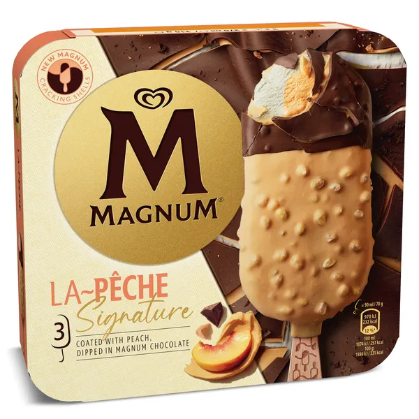 Magnum Signature melocotón 3 x 70 g 2