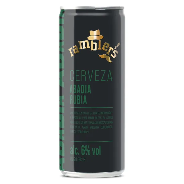 Cerveza Abadía rubia Dia Ramblers 33 cl 2