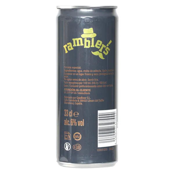 Cerveza Abadía tostada Dia Ramblers 33 cl 3