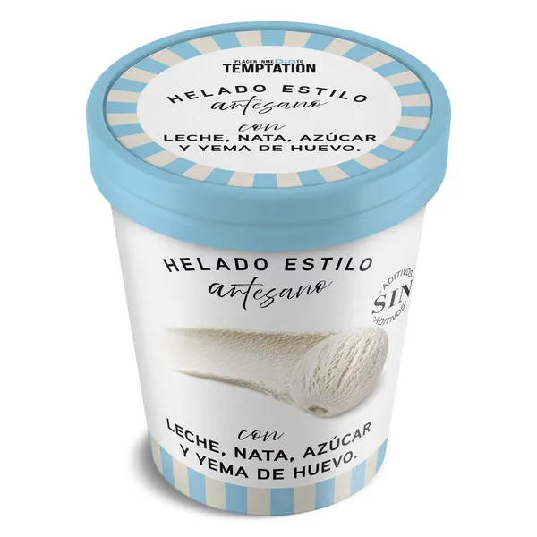 Tarrina de helado Artesano de nata Dia Temptation 400 g 4