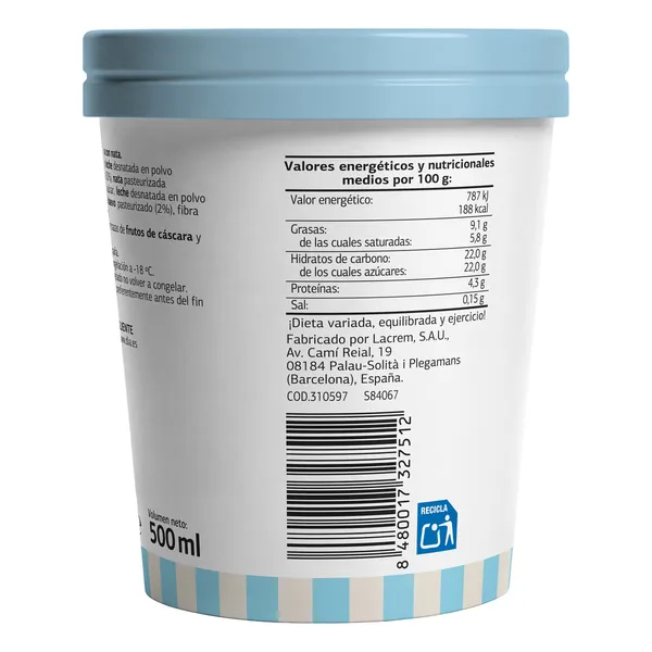 Tarrina de helado Artesano de nata Dia Temptation 400 g 6