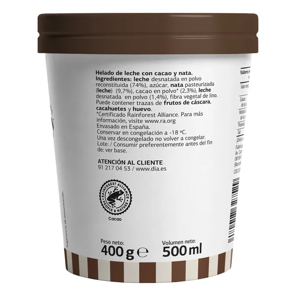 Tarrina de helado Artesano de cacao Dia Temptation 400 g 5