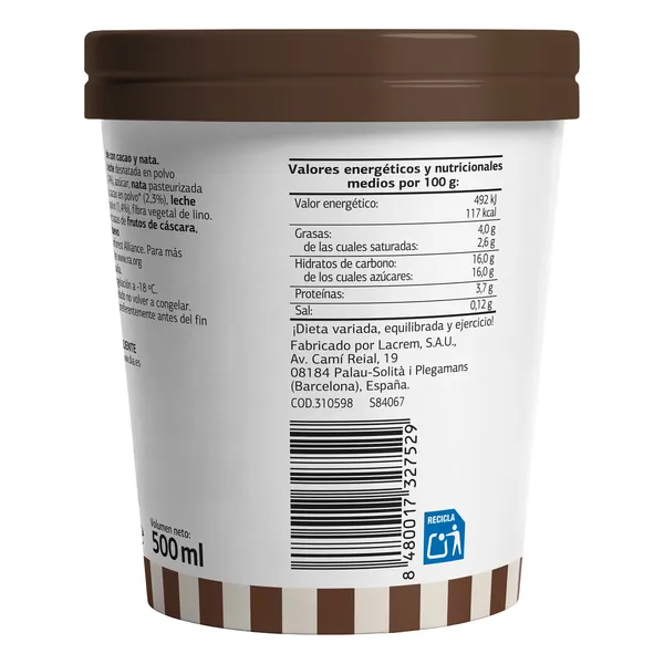Tarrina de helado Artesano de cacao Dia Temptation 400 g 6
