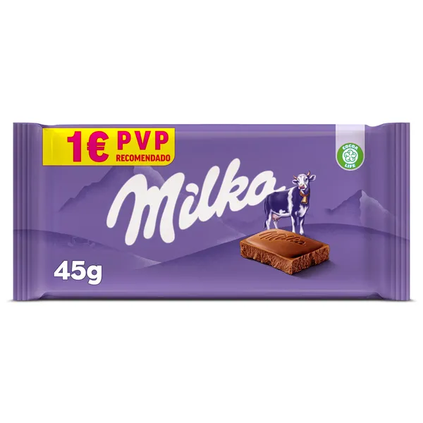 Chocolate con leche Milka 45 g 2