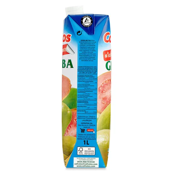 Néctar de guayaba Cofrutos 1 L 4