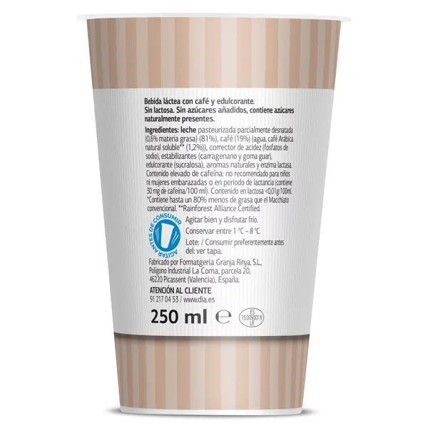 Café latte light Dia Arom'arte 250 ml 4