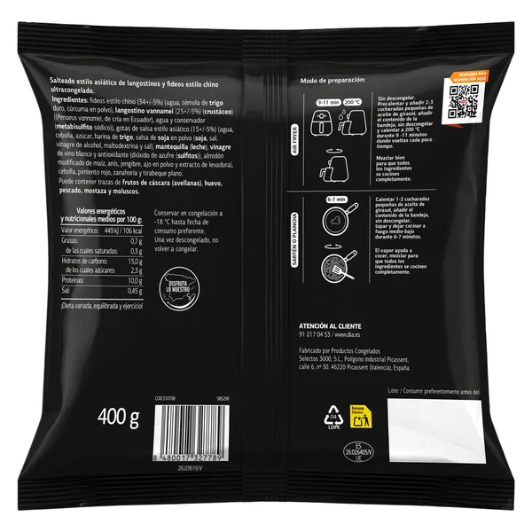 Salteado asiático alto en proteínas Dia Al Punto 400 g 3
