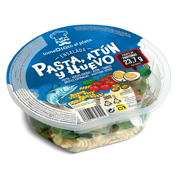 Ensalada de pasta, atún y huevo Dia Al Punto 300 g 3