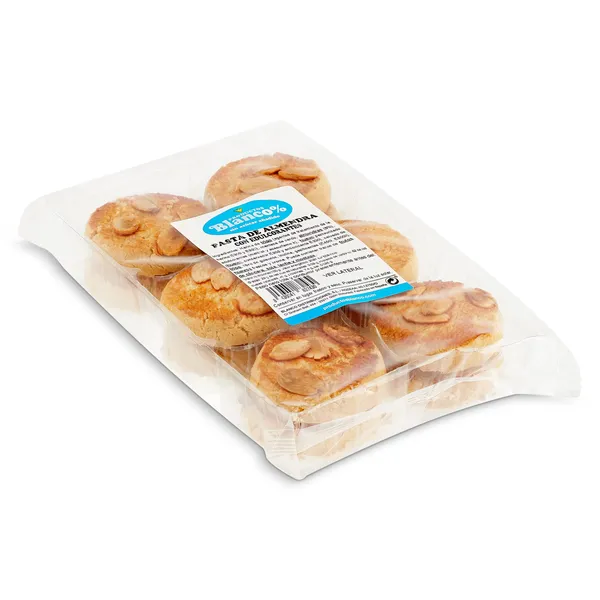 Pastas de almendras sin azúcar añadido Blanco 400 g 2