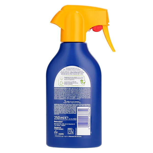 Protector solar infantil en spray protege & cuida SPF 50+ Nivea 250 ml 3