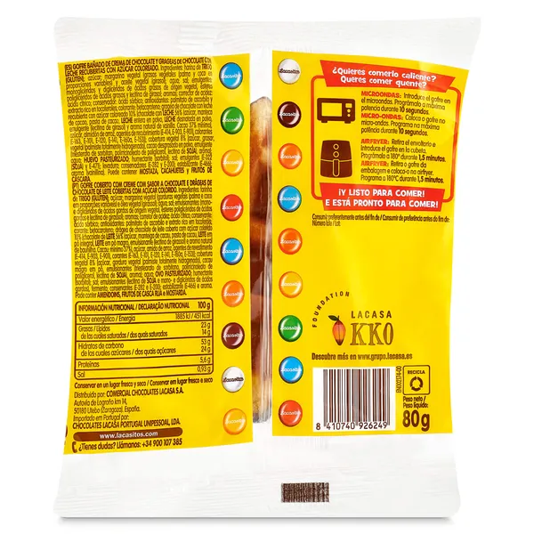 Gofre de chocolate Lacasitos 80 g 2