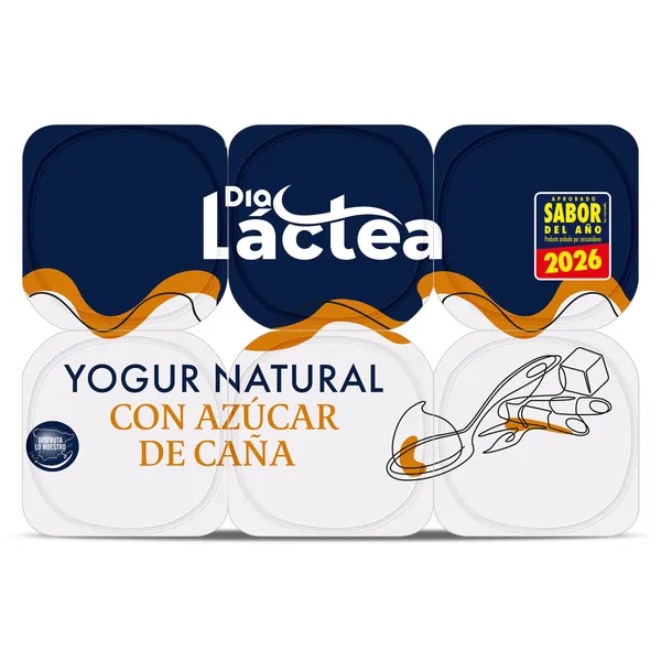Yogur natural con azúcar de caña Dia Láctea 6 x 125 g 2